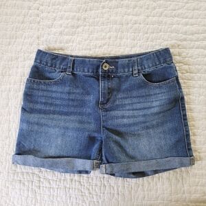 Children's Place Denim Roll Cuff Shortie Shorts Size 14